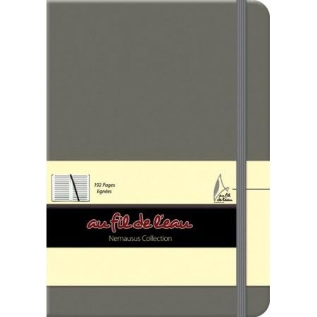 Carnet de notes - 12x17 - rigide - gris - 9782754213974