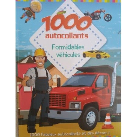 1000 autocollants Formidables véhicules