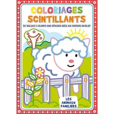 Coloriages scintillants  Les animaux familiers