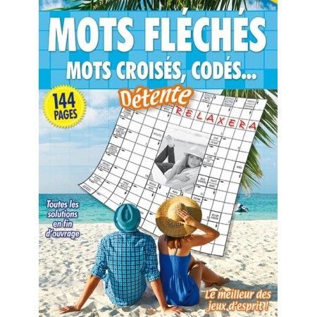 Détente - mots fléchés, mots croisés, codés (plage)