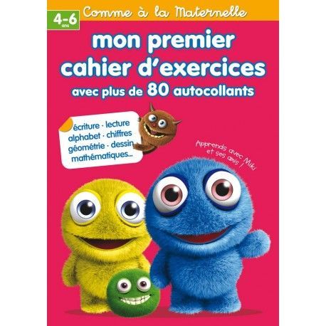 Mon premier cahier d'exercices avec plus de 80 autocollants