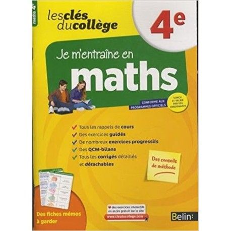 Clés du collège - Maths 4e