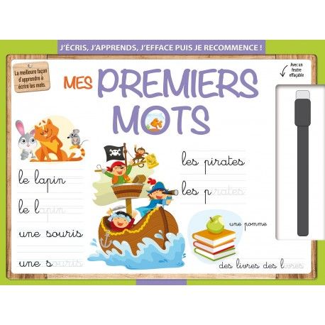 Mes premiers mots  (avec un feutre effaçable)