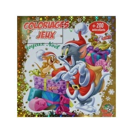 Coloriages jeux Joyeux Noël Tom et Jerry - 9782754217668