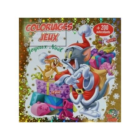 Coloriages jeux Joyeux Noël Tom et Jerry - 9782754217668