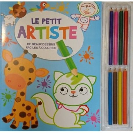 Le petit artiste (+ 8 crayons de couleur)