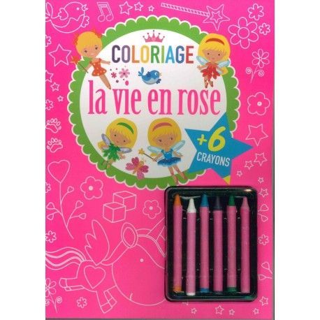 La vie en rose Coloriage (+ 6 crayons)