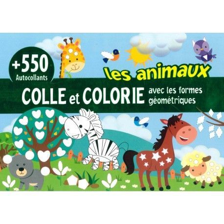 Colle et colorie  Les animaux