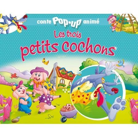 Conte pop-up animé Les trois petits cochons