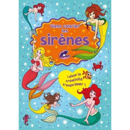 Viens colorier les sirènes