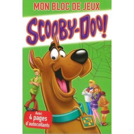 Mon bloc de jeux  Scooby-doo  avec 4 pages d'autocollants