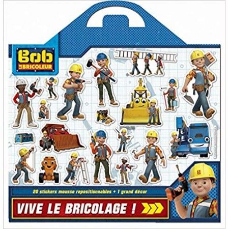 Mission bricolage Bob le bricoleur - Plus de 20 stickers en mousse repositionnables