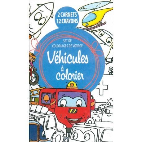 Set de coloriages de voyage à colorier  Les véhicules