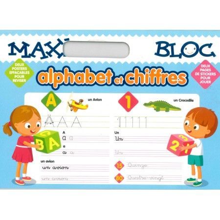 Maxi Bloc Alphabet et chiffres - 9782754218962