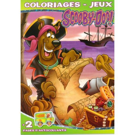 Coloriages Jeux Scooby-Doo + 2 pages d'autocollants