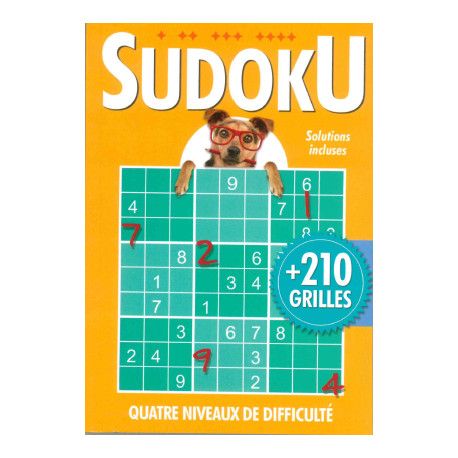 Sudoku + de 210 grilles (Orange) avec chien