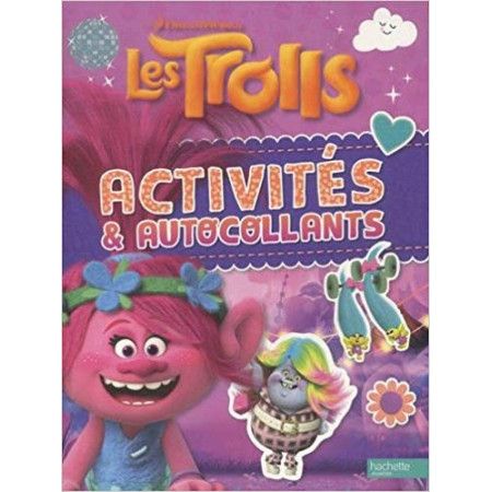 Activités et autocollants Les Trolls ROSE - 9782017035756