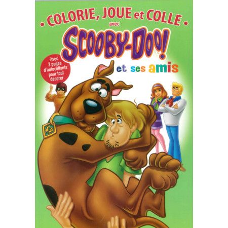 Colorie, joue et colle avec Scooby-Doo et ses amis (vert)