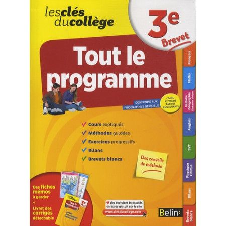 Les Clés du collège - Tout le programme 3e