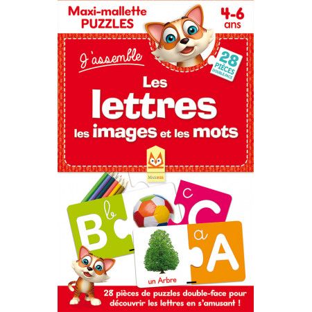 Maxi-mallette puzzles  Les lettres les images et les mots