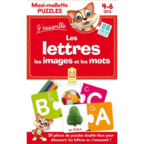 Maxi-mallette puzzles  Les lettres les images et les mots