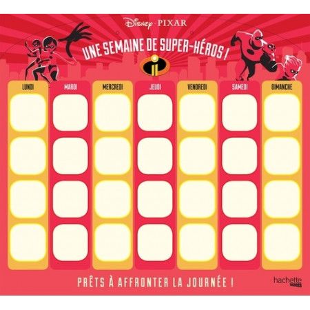 Semainier les indestructibles - 9782017045199