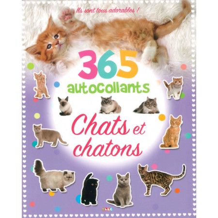 365 autocollants Chats et chatons - 9782754221566