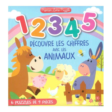 1 2 3 4 2 Découvre les chiffres avec les animaux Livre puzzle