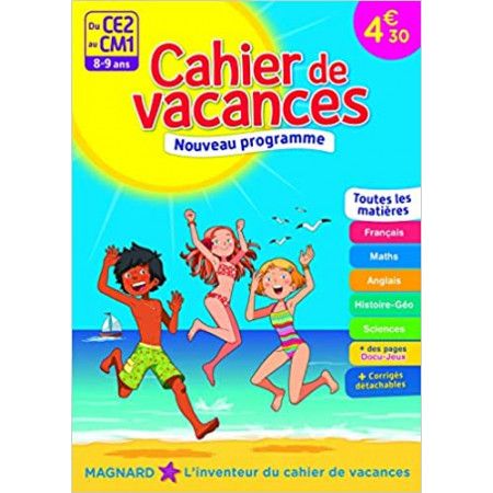 Cahier de vacances Du CE2 au CM1 - 8-9 ans