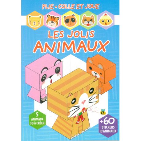 Plie colle et joue  Les Jolis animaux