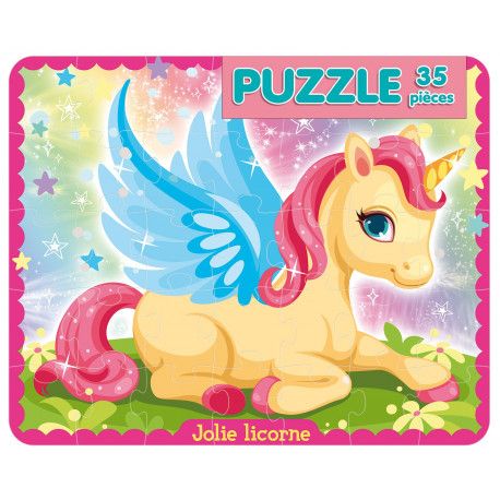 Jolies Licornes  Puzzle 35 pièces