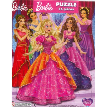 Barbie et le palais de diamant (diadème) !  Puzzle 35 pièces