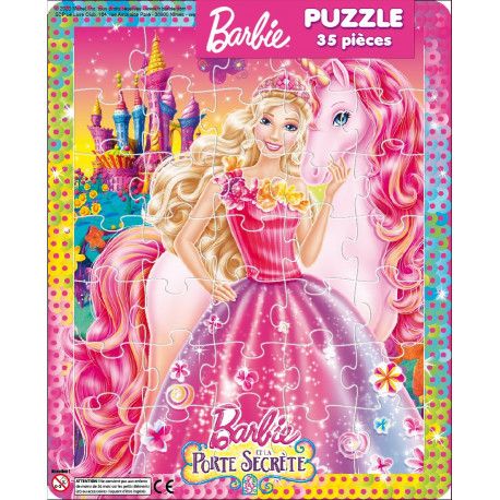 Puzzle 35 pièces Barbie et la Porte Secrète (licorne)