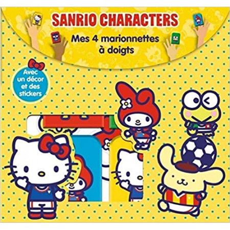Sanrio characters - Mes 4 marionnettes à doigts. Avec un décor et des stickers - 9782840649496