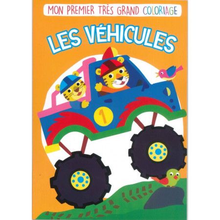 Mon 1er très grand coloriage - LES VEHICULES