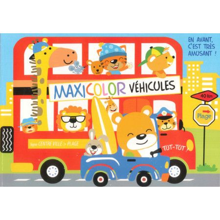 Maxicolor véhicules - 9782754224321