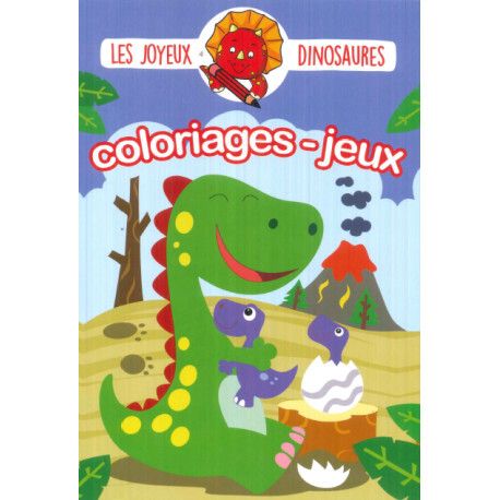 Les joyeux dinosaures  Coloriages et jeux