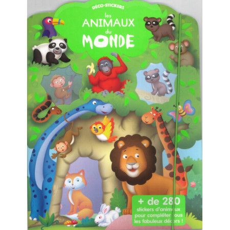 Déco-stickers  Les animaux du Monde - 9782754225380