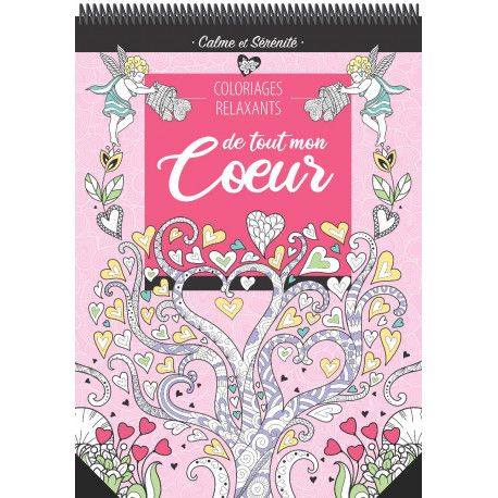 Coloriages relaxants avec spirales De tout mon Coeur