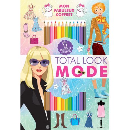 Coffret Total Look Mode (avec 12 crayons sde couleurs)