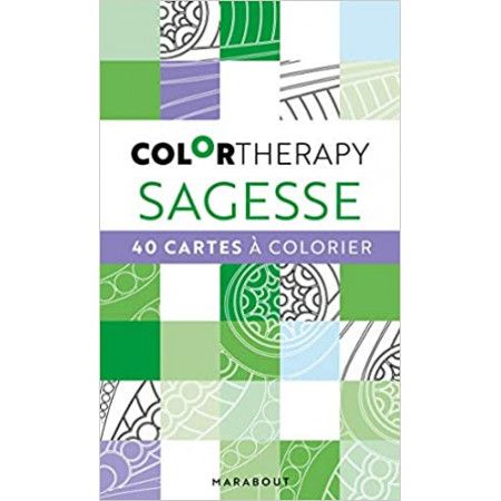 Color Therapy - Sagesse  40 cartes à colorier