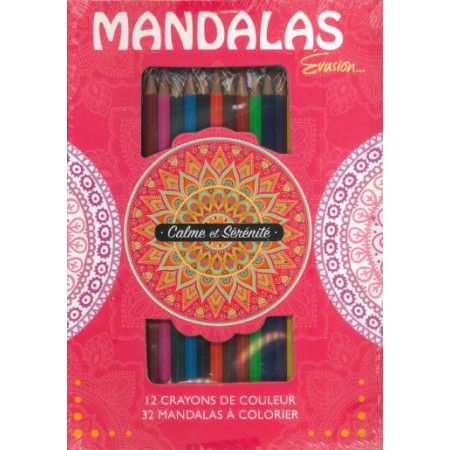 Coffret Mandalas  (+ 12 crayons de couleurs)