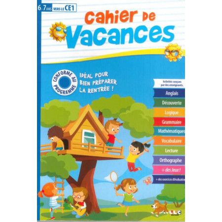 Cahier de vacances 6-7 ans vers le CE1