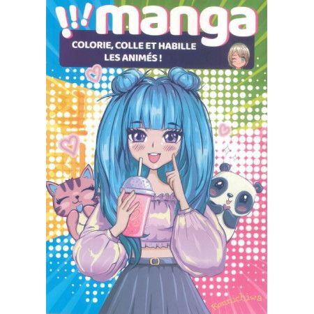 Manga   Colorie,colle et habille les animés !