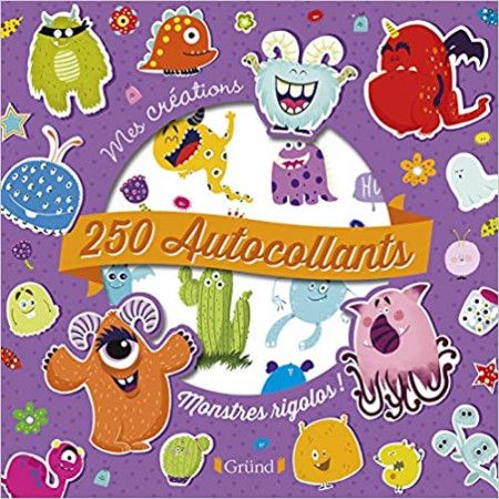 250 autocollants - Monstres rigolos !