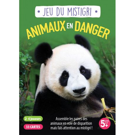 Jeu du Mistigri - Animaux en danger