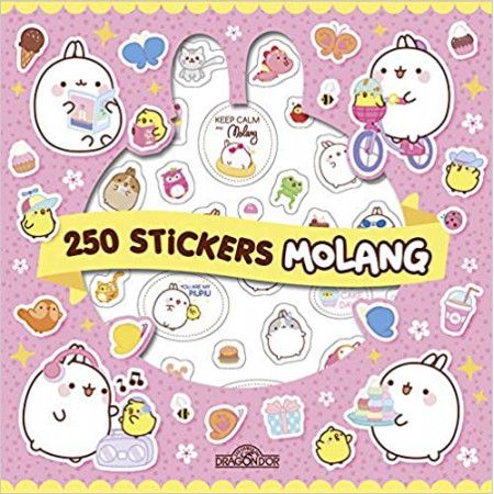 Molang - 250 autocollants Kawaï