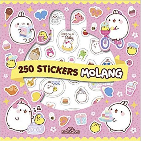 Molang - 250 autocollants Kawaï