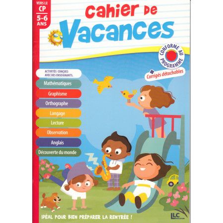 Cahier de vacances 5-6 ans vers le CP