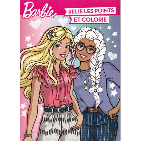 BARBIE - Relie les points et colorie